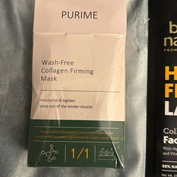 Puremi Collagen Firming Mask and hydro firm lace by nature skincare mask - Picture 2 of 6